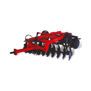 A hydraulic disc harrow with 22 discs being used in agricultural services.